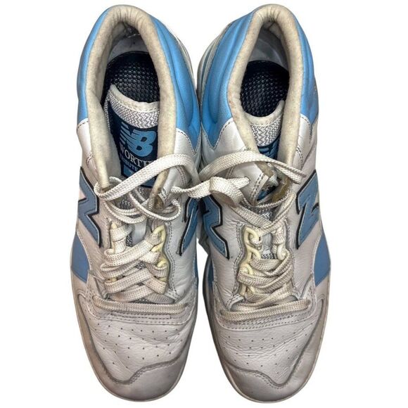 NEW BALANCE  James Worthy x P740 Tribute To UNC Mens 9 White Light Blue Sneakers - Picture 6 of 9